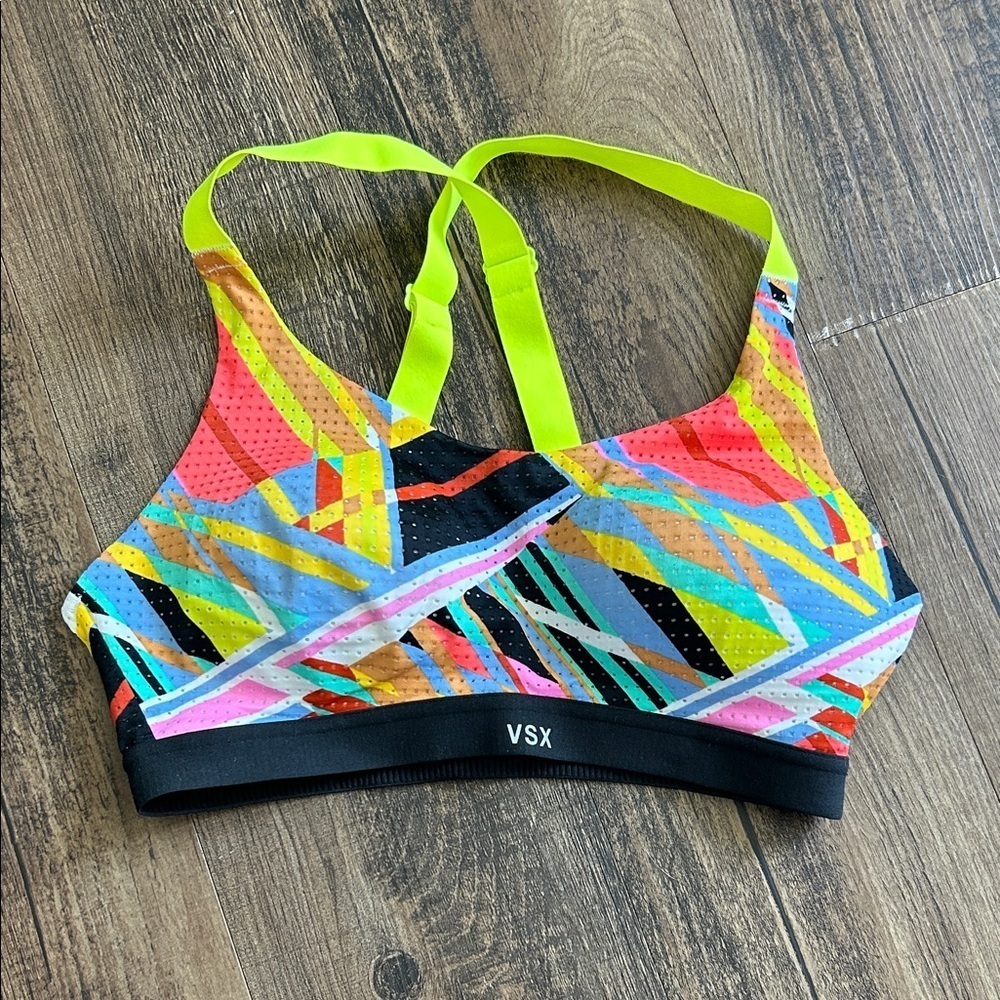 VSX Multicolor Geometric Sports Bra